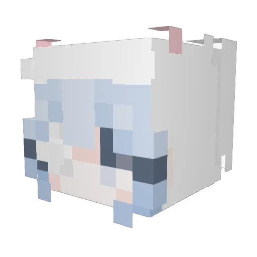buldix_x Minecraft avatar head, 3D render