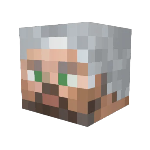 bulharr Minecraft avatar head, 3D render