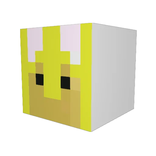 bulldogef2 Minecraft avatar head, 3D render
