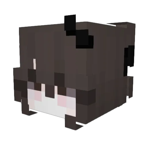 bullet_zzzz Minecraft avatar head, 3D render