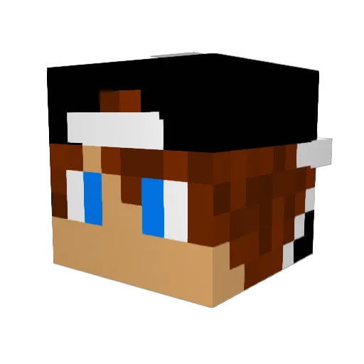 bullettiger Minecraft avatar head, 3D render