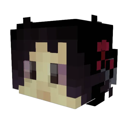 bulletwolves Minecraft avatar head, 3D render