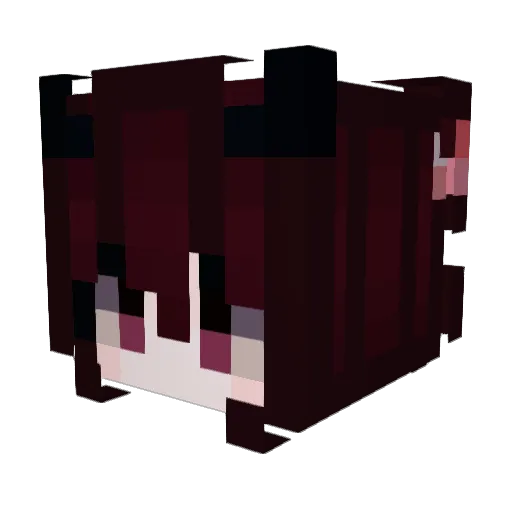 bullyable Minecraft avatar head, 3D render