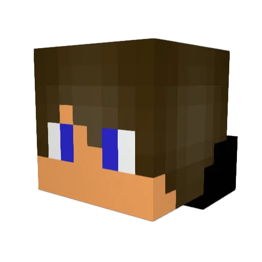 bullyman Minecraft avatar head, 3D render