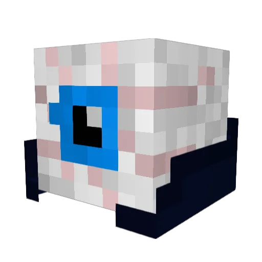 bullzzi Minecraft avatar head, 3D render