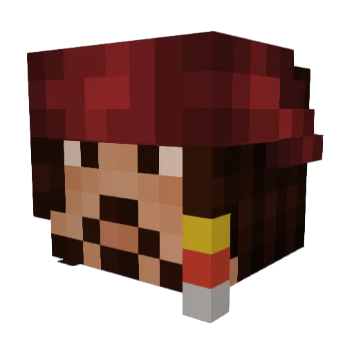 bulsen Minecraft avatar head, 3D render