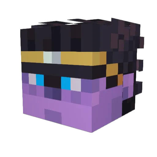 bulsigna Minecraft avatar head, 3D render