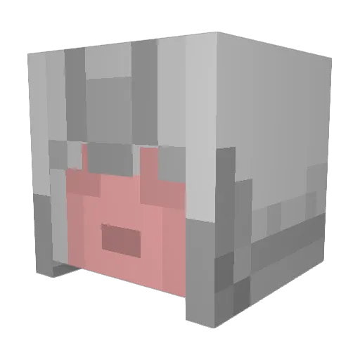 bum10 Minecraft avatar head, 3D render