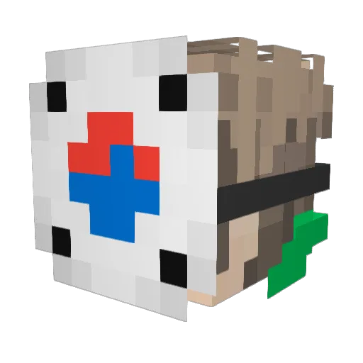 bum10kim Minecraft avatar head, 3D render
