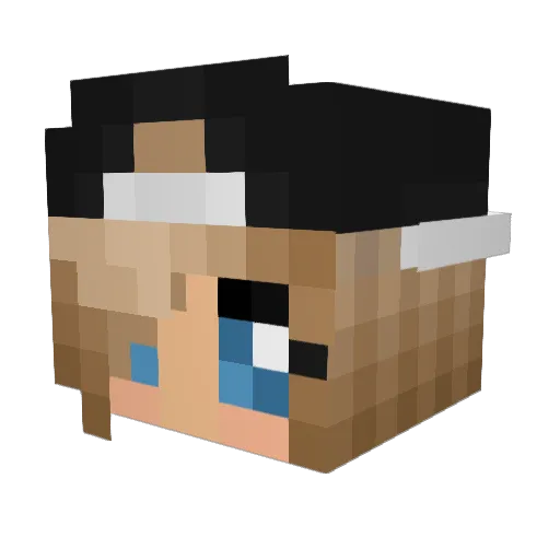 bumM388 Minecraft avatar head, 3D render