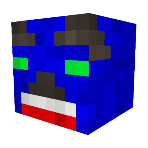 bumbag776 Minecraft avatar head, 3D render