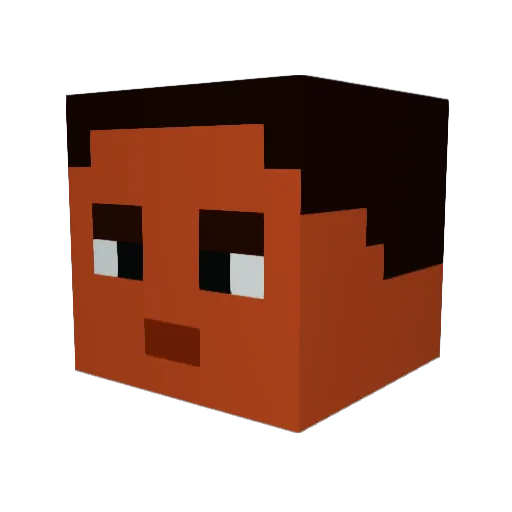 bumblebee3403 Minecraft avatar head, 3D render
