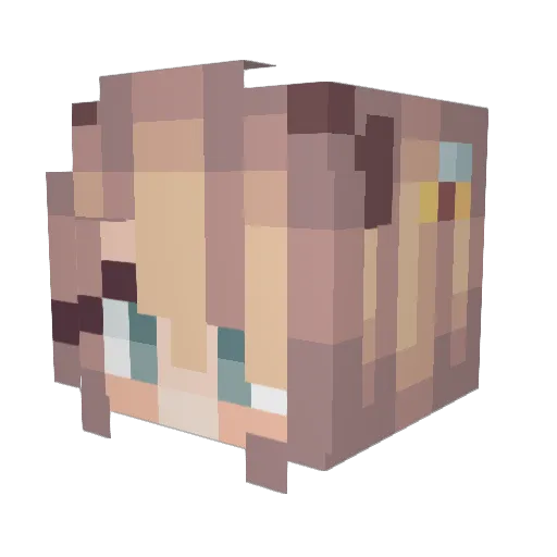 bumblebxe Minecraft avatar head, 3D render