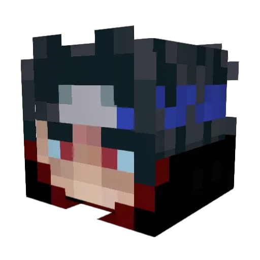 bumbledee_ Minecraft avatar head, 3D render