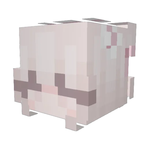 bumblefresas Minecraft avatar head, 3D render