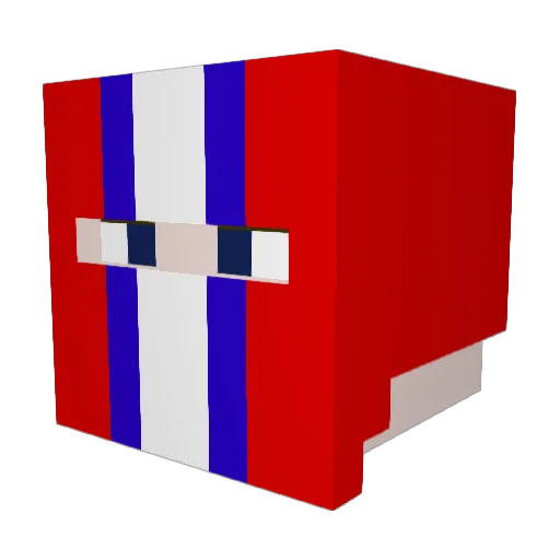 bumfuzzled_slav Minecraft avatar head, 3D render