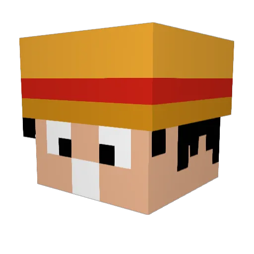 bumm2244 Minecraft avatar head, 3D render