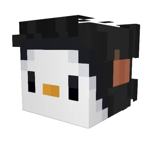 bummibtw Minecraft avatar head, 3D render