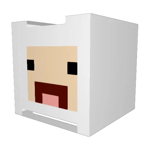 bumpjumpdanny Minecraft avatar head, 3D render