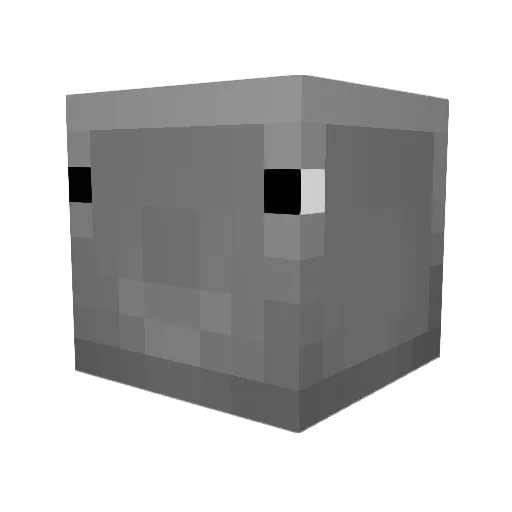 bumpkinpanana Minecraft avatar head, 3D render