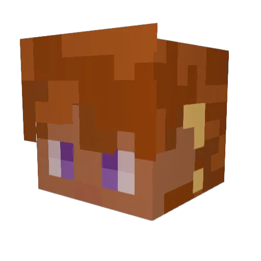 bun7bunny Minecraft avatar head, 3D render