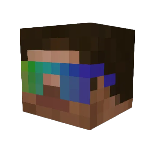 bun_bury Minecraft avatar head, 3D render