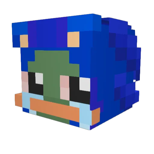 bunaidh Minecraft avatar head, 3D render