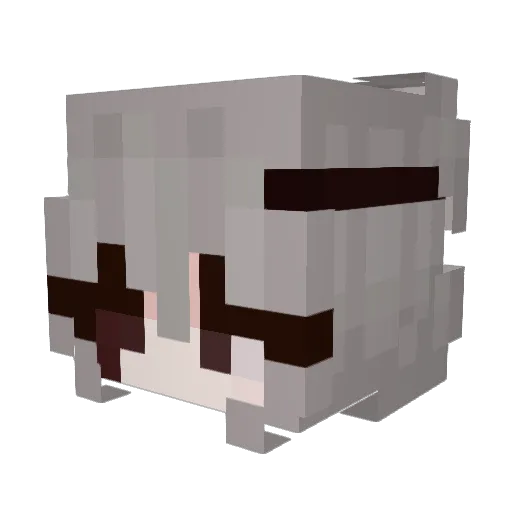 bunbunbuun Minecraft avatar head, 3D render