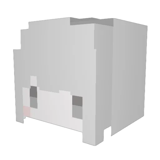 bunchan59 Minecraft avatar head, 3D render