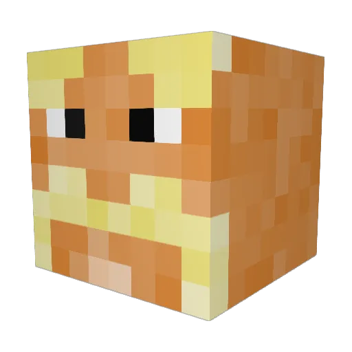 bunda1234 Minecraft avatar head, 3D render