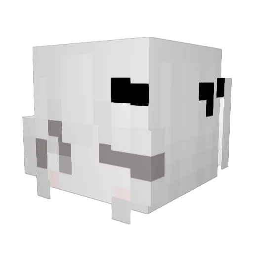 bunfy Minecraft avatar head, 3D render