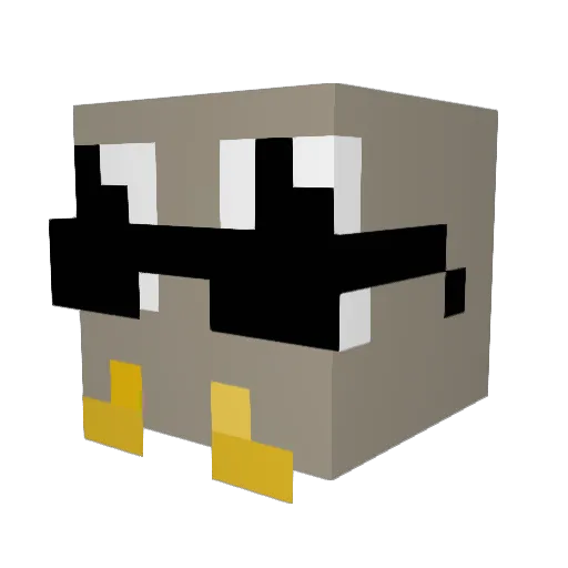 bungerboi01 Minecraft avatar head, 3D render