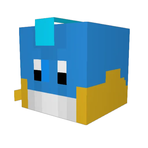 bungholexd Minecraft avatar head, 3D render
