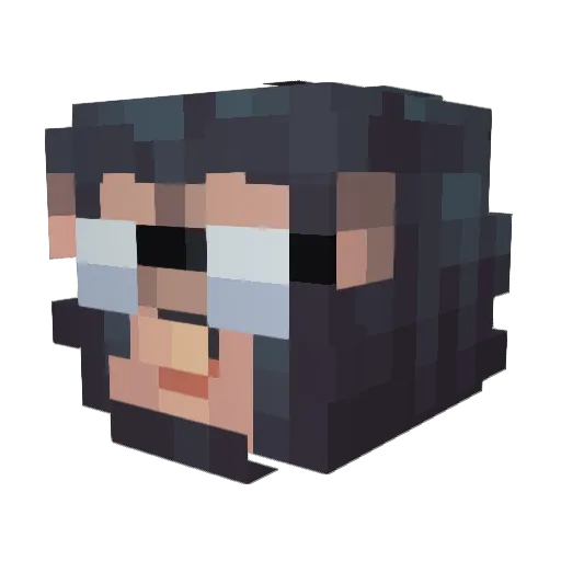 bungsoon Minecraft avatar head, 3D render