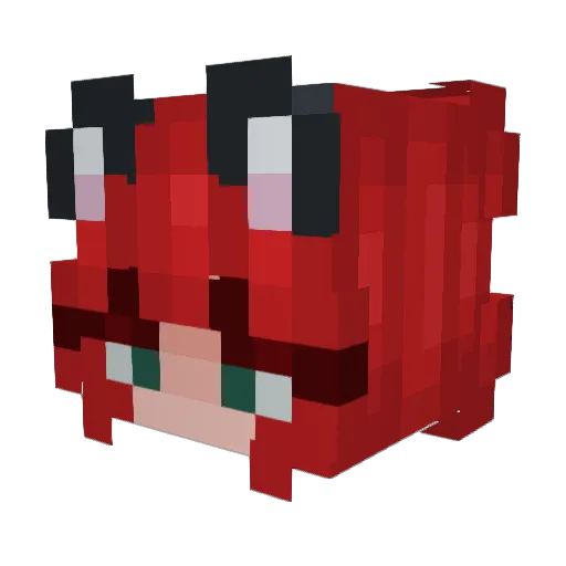 bungyhead Minecraft avatar head, 3D render
