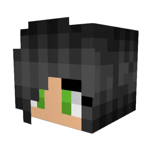 buniest Minecraft avatar head, 3D render