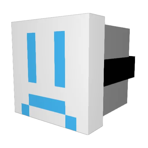 buniieo Minecraft avatar head, 3D render