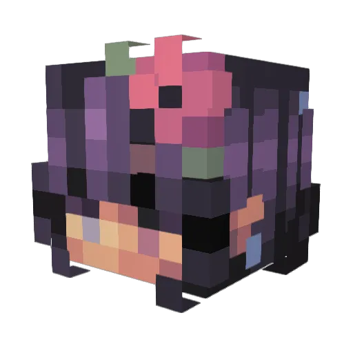 bunini523 Minecraft avatar head, 3D render