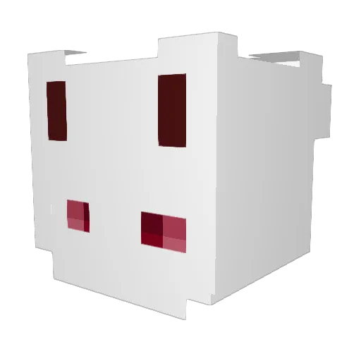 bunjam_ Minecraft avatar head, 3D render