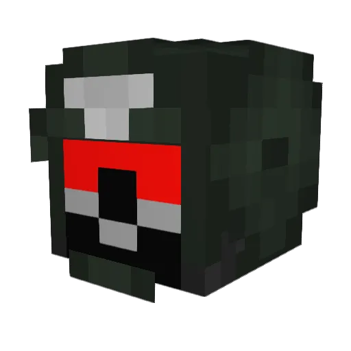 bunkismunkis Minecraft avatar head, 3D render