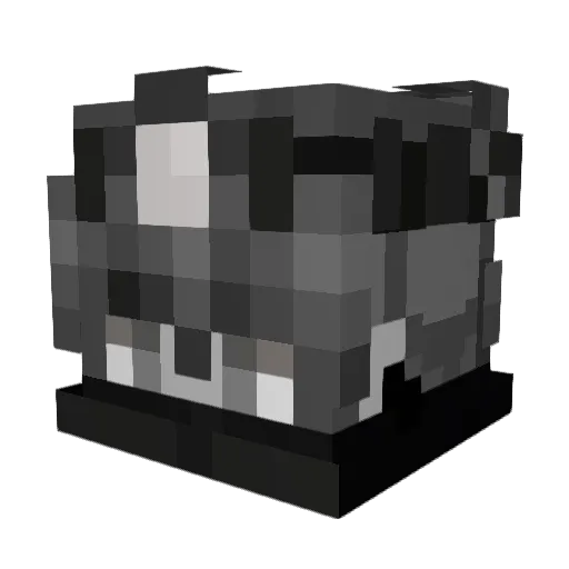 bunkus50_ Minecraft avatar head, 3D render