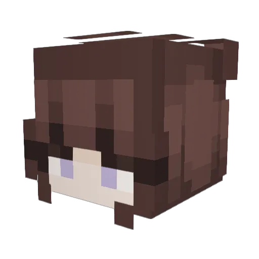 bunlissa Minecraft avatar head, 3D render