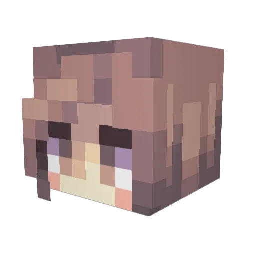 bunnabi Minecraft avatar head, 3D render