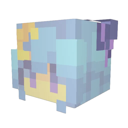 bunnierae Minecraft avatar head, 3D render
