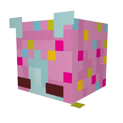 bunnni3 Minecraft avatar head, 3D render