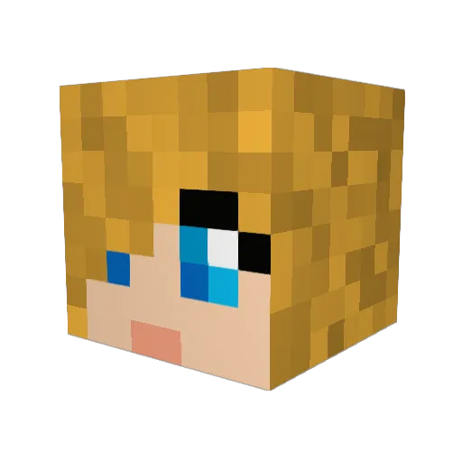 bunnuh_luvuh Minecraft avatar head, 3D render