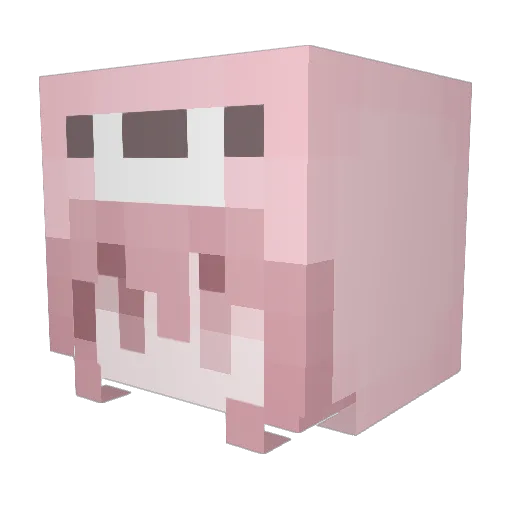 bunny12324 Minecraft avatar head, 3D render