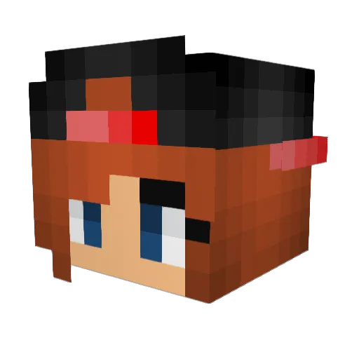 bunny5738 Minecraft avatar head, 3D render