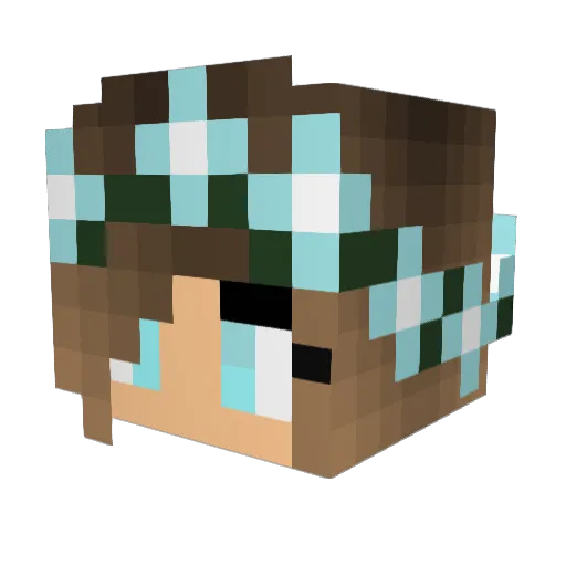 bunny936 Minecraft avatar head, 3D render