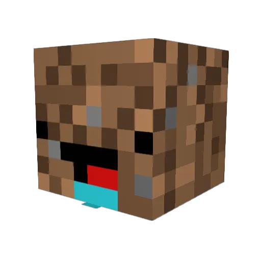 bunny998 Minecraft avatar head, 3D render